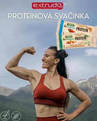 Silná svačina pro silné tělo. BIO proteinový crispbread je křupavý, lehký a plný rostlinných bílkovin. Ideální na výlet,...