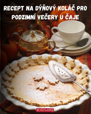🍂 Podzimní večery si zaslouží něco sladkého k šálku čaje ☕. Co třeba domácí dýňový koláč z bezlepkové mouky od Extrudo? 🎃...
